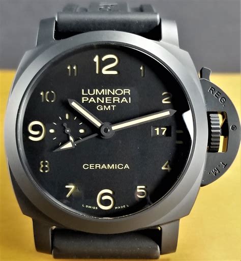 panerai black ceramic|panerai luminor gmt ceramic.